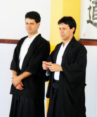 Sensei Josnei Dias e Sensei Josemar Dias em Cerimônia de Graduação